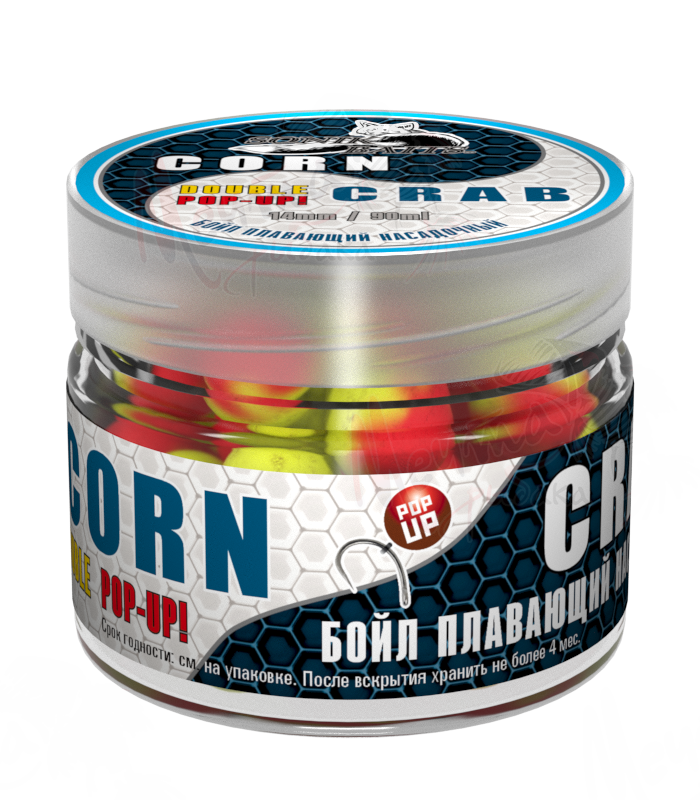 БОЙЛ POP-UP "SONIK BAITS" 14mm КУКУРУЗА/КРАБ