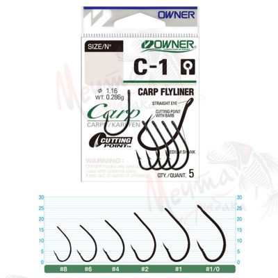 КРЮЧОК OWNER C-1 #1/0