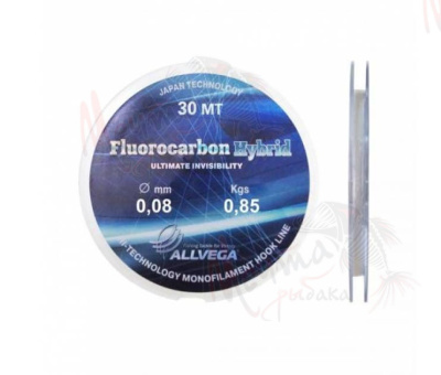 ЛЕСКА "ALLVEGA" FLUOROCARBON HYBRID #0.08